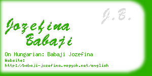 jozefina babaji business card